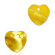 Shell charm round 8mm Heart 9-11mm Spectra yellow